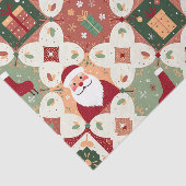 Christmas Patchwork Quilt Seidenpapier (Ausschnitt)
