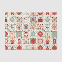 Christmas Patchwork Quilt Seidenpapier