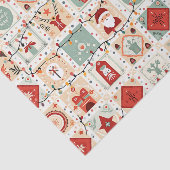 Christmas Patchwork Quilt Seidenpapier (Ausschnitt)
