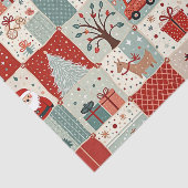 Christmas Patchwork Quilt Seidenpapier (Ausschnitt)