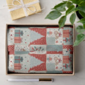 Christmas Patchwork Quilt Seidenpapier (Geschenk)