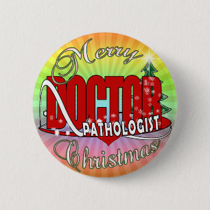 CHRISTMAS PATHOLOGISTISCHER ARZT BUTTON