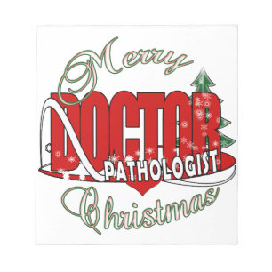 CHRISTMAS PATHOLOGISTISCHER ARZT NOTIZBLOCK