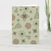 Christmas pattern backgrounds seamless surface pat karte (Vorderseite)