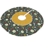 Christmas pattern brushed polyester tree skirt weihnachtsbaumdecke (Schrägansicht)