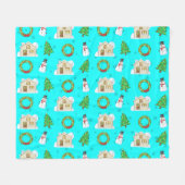 Christmas Pattern   Fleecedecke (Vorderseite (Horizontal))