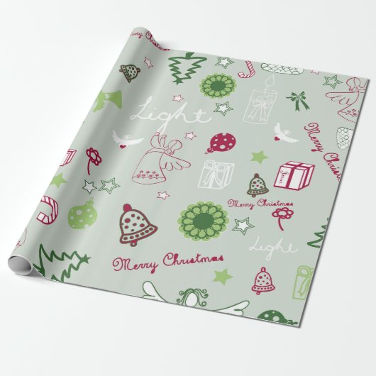 Christmas pattern  geschenkpapier (Ungerollt)