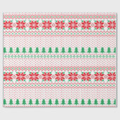 Christmas Pattern Illustration Geschenkpapier (Flach)