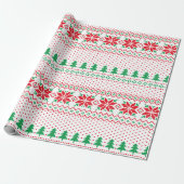 Christmas Pattern Illustration Geschenkpapier (Ungerollt)