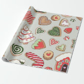 Christmas Pattern Illustration Geschenkpapier (Ungerollt)