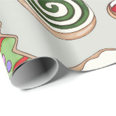 Christmas Pattern Illustration Geschenkpapier (Rolleneckpunkt)