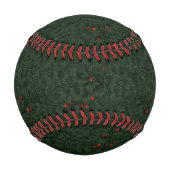 Christmas Pattern Pine Needles and Red Berries Baseball (Rückseite)