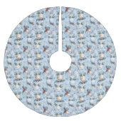Christmas Pattern Tree Skirt Polyester Weihnachtsbaumdecke (Vorderseite)