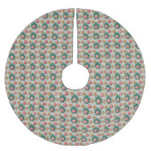 Christmas Pattern Tree Skirt Polyester Weihnachtsbaumdecke (Vorderseite)