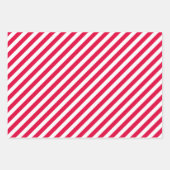 Christmas Paw druckt Pattern Red Happy Pawlidays Geschenkpapier Set (Vorderseite 2)