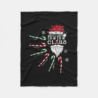 Christmas Pawpaw Claus Pawpaw Bart Candy Cane Fleecedecke