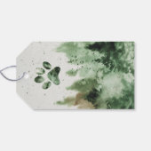 Christmas Pawty - Hund Party, St. Bernard Dog Sant Geschenkanhänger (Rückseite Horizontal)