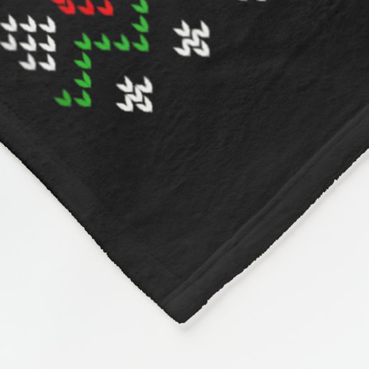 Christmas Pea Ugly Xmas Sweater Fleecedecke (Ecke)