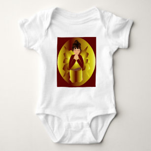 Christmas Peace Angel Baby Strampler