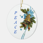Christmas Peace Bell Keramikornament (Links)