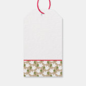 Christmas Peace Dove Liebe Joliday Natural Geschenkanhänger (Rückseite)