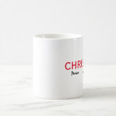 CHRISTMAS PEACE JOY LIEBE TYPOGRAPHIE KAFFEETASSE (Mittel)
