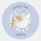 Christmas Peace on Earth Dove Sticker  (Vorderseite)