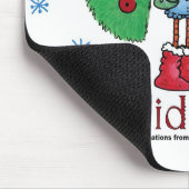 Christmas Peacock Mousepad (Ecke)