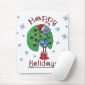 Christmas Peacock Mousepad (Mit Mouse)