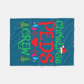 Christmas Peds Crew Santa Hat Xmas Tree Pediatric  Fleecedecke (Vorderseite (Horizontal))