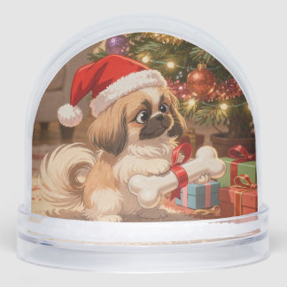  Christmas Pekingese, Author Natasha Us   Schneekugeln