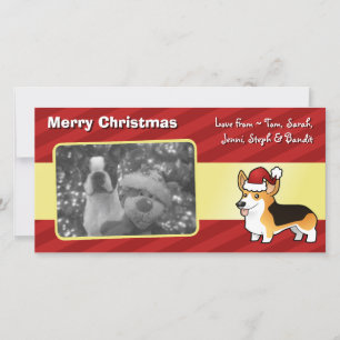 Christmas Pembroke Welsh Corgi Feiertagskarte