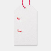 Christmas Pembroke Welsh Corgi Hunde Geschenkanhänger (Rückseite)