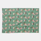 Christmas Pembroke Welsh Corgi Hunde Geschirrtuch (Horizontal)