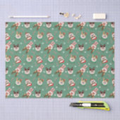 Christmas Pembroke Welsh Corgi Hunde Seidenpapier (Handwerk)