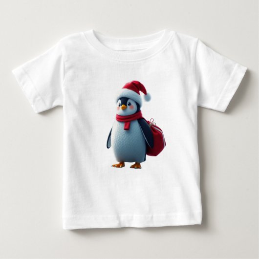 Christmas penguin baby t-shirt (Vorderseite)