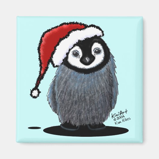 Christmas Penguin Chick Magnet (Vorne)