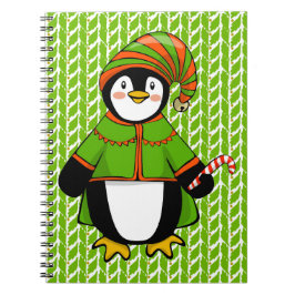 Christmas Penguin Elf Notizblock