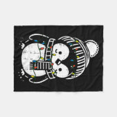 Christmas Penguin F Cute Xmas Boys Girls Kids Todd Fleecedecke (Vorderseite (Horizontal))