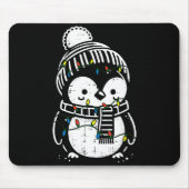 Christmas Penguin F Cute Xmas Boys Girls Kids Todd Mousepad (Vorne)