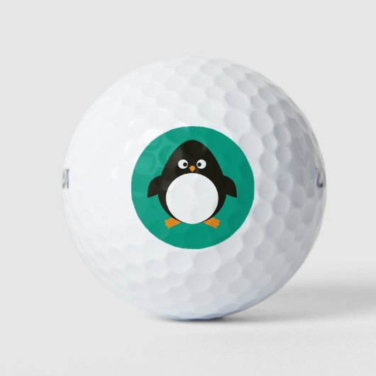Christmas Penguin Golf Balls Golfball (Vorderseite)