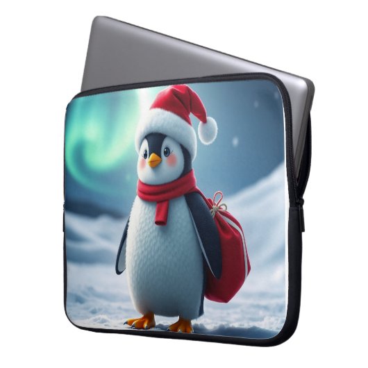Christmas penguin laptopschutzhülle (Vorderseite Links)