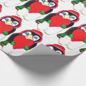 CHRISTMAS PENGUIN LIEBE Packpapier (Ecke)