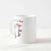 Christmas Penguin Mug with Custom Text Kaffeetasse (Vorderseite Links)