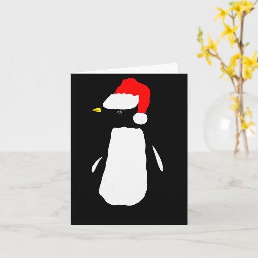 Christmas Penguin Pajamas Shirt Karte (Gelbe Blume)