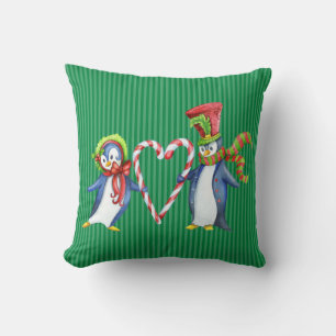 Christmas Penguin Pillow Kissen