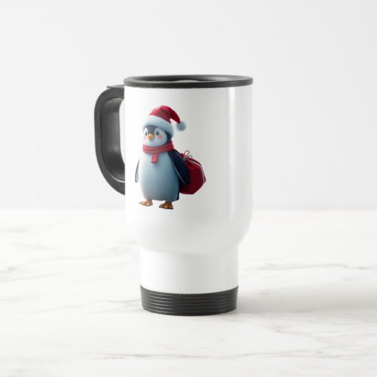 Christmas penguin reisebecher (Vorderseite Links)