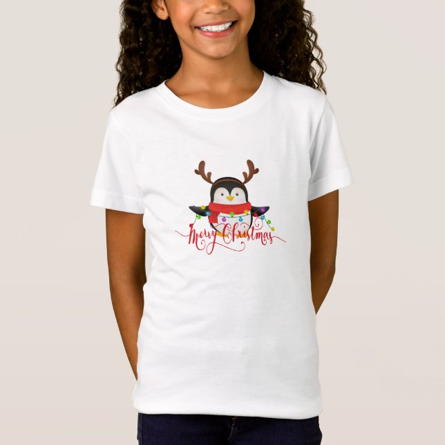 Christmas penguin  T-Shirt (Vorderseite)
