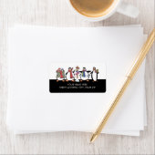 Christmas Penguins Address Mailing Labels Adressaufkleber (Insitu)