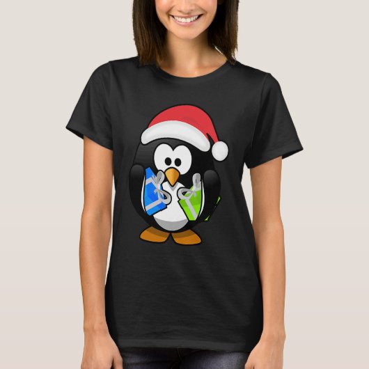 Christmas Penguins Live Lights for the Holiday Squ T-Shirt (Vorderseite)